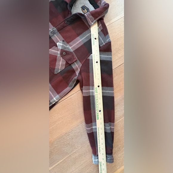 Freedom Foundry Men's Plaid Flannel cozy fur lined Shirt Jacket - Picture 6 of 7